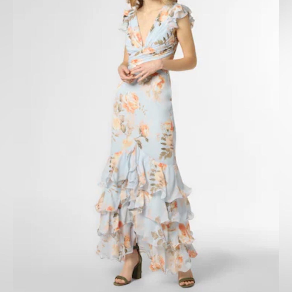 Lipsy London floral print cut out dress